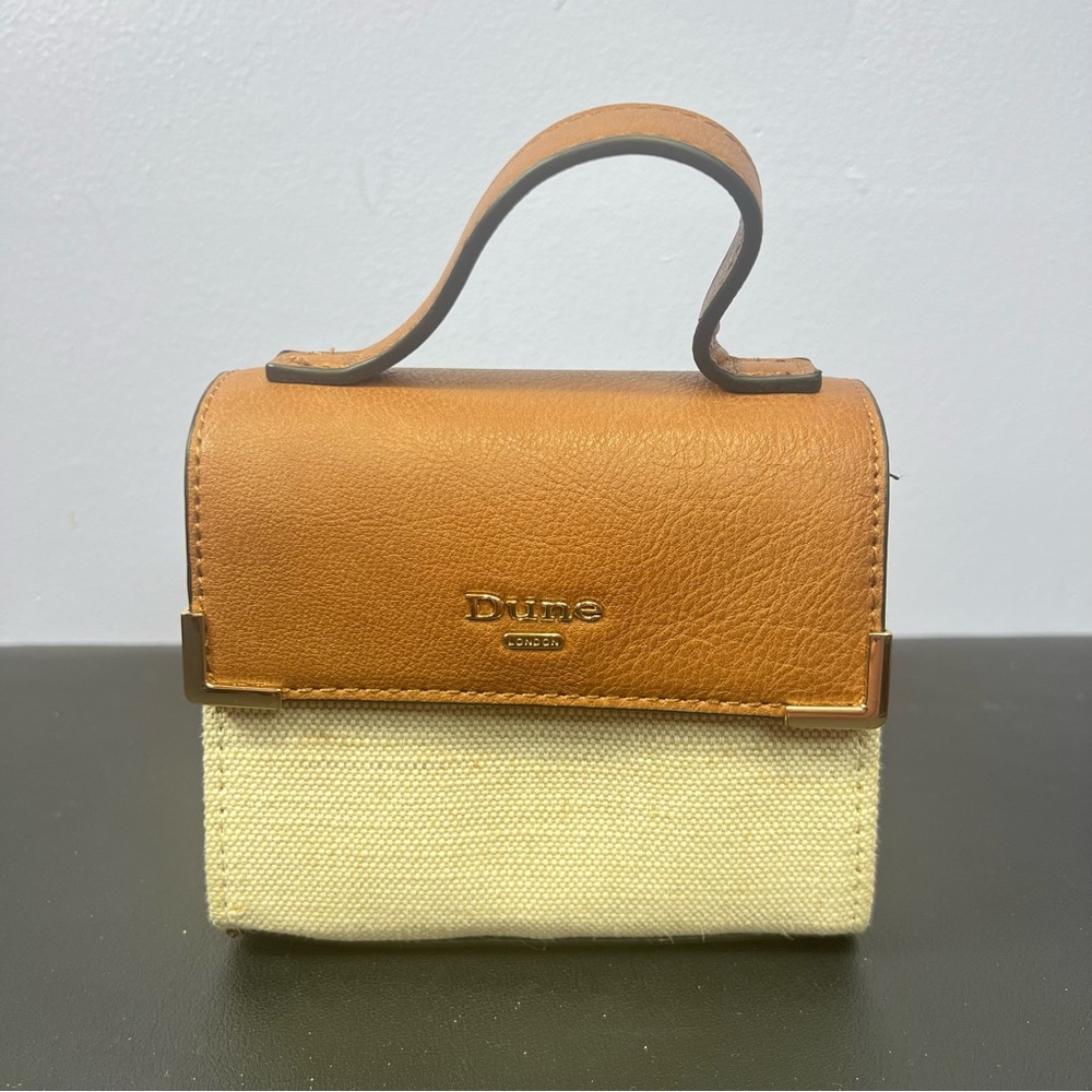 Dune London Brown & White Mini Shoulder Bag